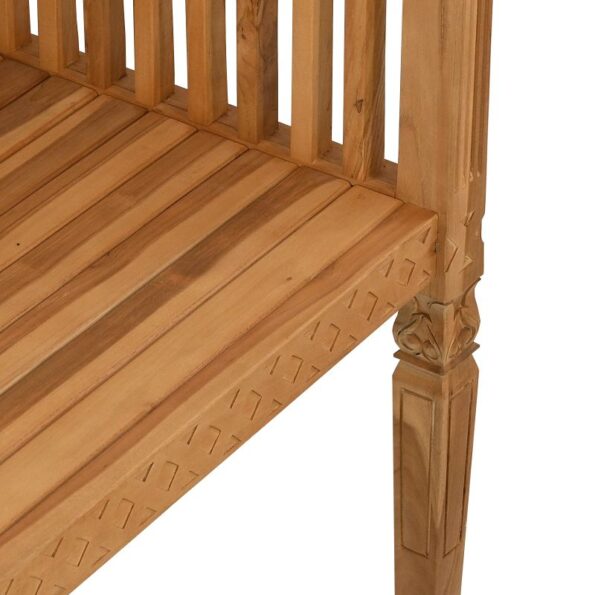 vidaXL Záhradná lavička 127.5x52x80 cm Masívne drevo Teak – Obrázok 9