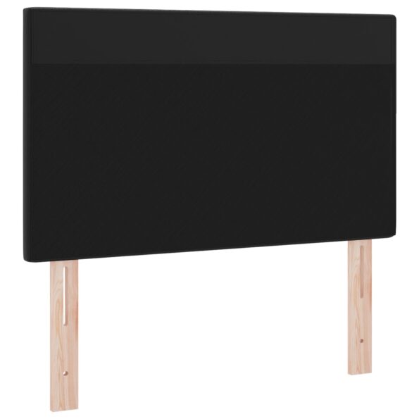 42007293_4.jpg vidaXL Čelo postele Surový dizajn Čierna 90 cm Faux koža – Obrázok 4