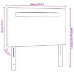 vidaXL Hlava postele Jednoduchý dizajn Kapsulková 100 cm Umelá koža – Obrázok 6