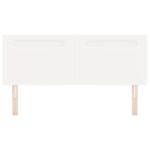 vidaXL Čelo postele Jednoduchý dizajn Čistá biela 160 cm Umelá koža – Obrázok 5