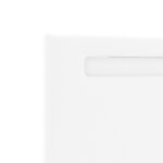 vidaXL Čelo postele Jednoduchý dizajn Čistá biela 160 cm Umelá koža – Obrázok 7