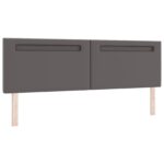 vidaXL Čelo postele Jednoduchý dizajn Šedé 180 cm Faux koža – Obrázok 2