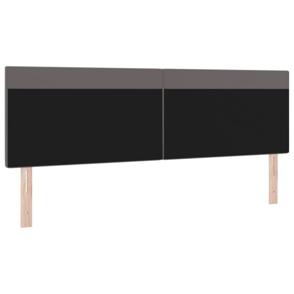 vidaXL Čelo postele Jednoduchý dizajn Šedé 180 cm Faux koža – Obrázok 4