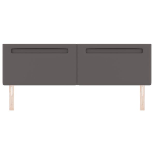 vidaXL Čelo postele Jednoduchý dizajn Šedé 180 cm Faux koža – Obrázok 5