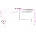 vidaXL Čelo postele Jednoduchý dizajn Šedé 180 cm Faux koža – Obrázok 7