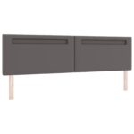 vidaXL Čelo postele Jednoduchý dizajn Šedé 200 cm Umelá koža – Obrázok 2