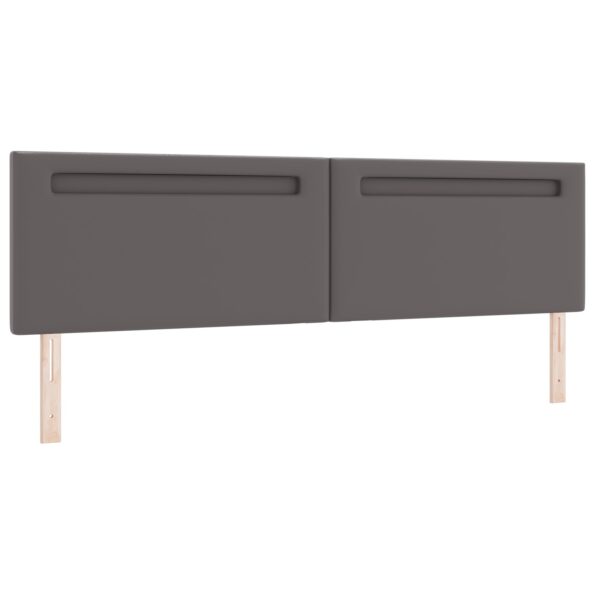 vidaXL Čelo postele Jednoduchý dizajn Šedé 200 cm Umelá koža – Obrázok 2