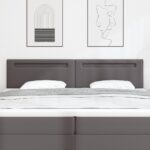 vidaXL Čelo postele Jednoduchý dizajn Šedé 200 cm Umelá koža – Obrázok 3