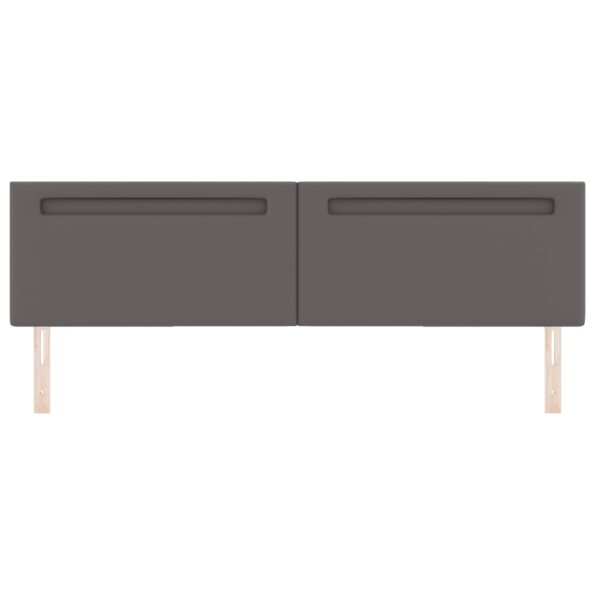vidaXL Čelo postele Jednoduchý dizajn Šedé 200 cm Umelá koža – Obrázok 4