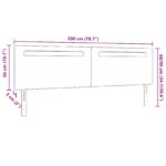 vidaXL Čelo postele Jednoduchý dizajn Šedé 200 cm Umelá koža – Obrázok 8
