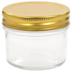vidaXL Sklenené zaváracie poháre so zlatými viečkami 96 ks 110 ml – Obrázok 4