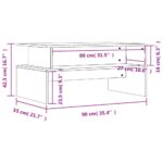 vidaXL Konferenčný stolík dymový dub 90x55x42,5 cm kompozitné drevo – Obrázok 9