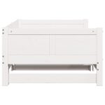 vidaXL Výsuvná posteľ Biela 90x200 cm Masívne borovicové drevo – Obrázok 8