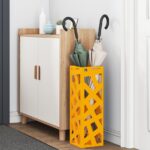 vidaXL Stojan na dáždniky Horčicová žltá Kov Stredný Elegantný – Obrázok 3