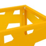 vidaXL Stojan na dáždniky Horčicová žltá Kov Stredný Elegantný – Obrázok 5