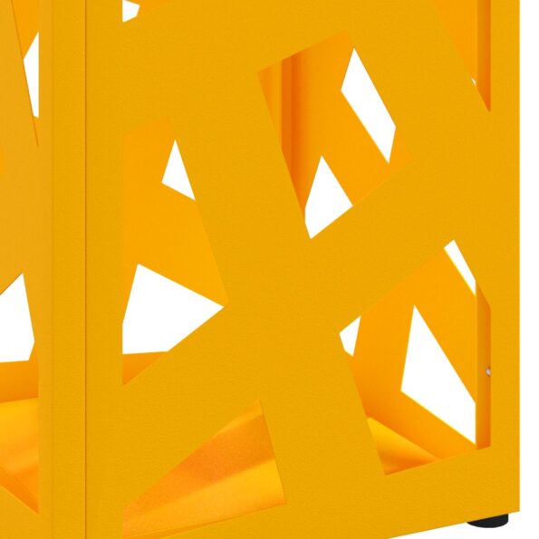 vidaXL Stojan na dáždniky Horčicová žltá Kov Stredný Elegantný – Obrázok 6