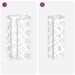 vidaXL Stojan na dáždniky Horčicová žltá Kov Stredný Elegantný – Obrázok 7