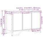 vidaXL Kúpeľňová skriňa Staré drevo 91x35x60 cm Drevotriesková doska – Obrázok 11