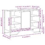 vidaXL Kúpeľňová skriňa pod umývadlo Artisan dub 91x35x60 cm Kompozitné drevo – Obrázok 11