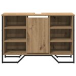 vidaXL Kúpeľňová skriňa pod umývadlo Artisan dub 91x35x60 cm Kompozitné drevo – Obrázok 5