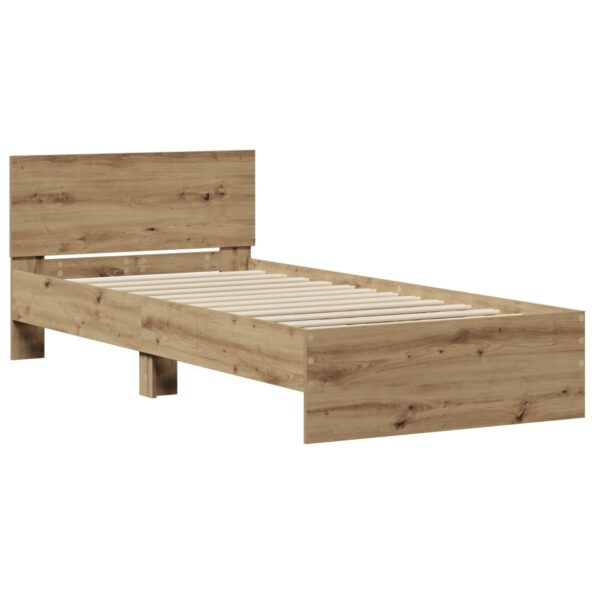 871655_2.jpg vidaXL Rám postele bez matraca a čela dubový 90x200 cm – Obrázok 2