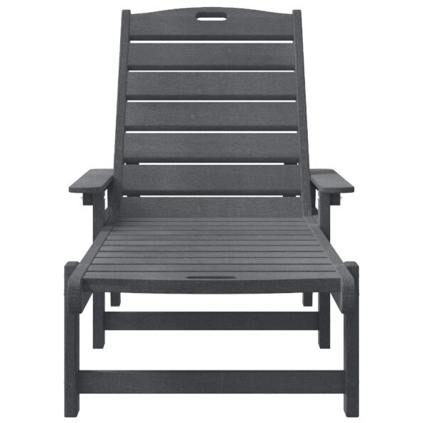 vidaXL lehátka 2 ks Svetlosivé 162x53x98.5 cm HDPE – Obrázok 4