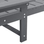 vidaXL lehátka 2 ks Svetlosivé 162x53x98.5 cm HDPE – Obrázok 7