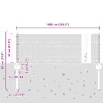 vidaXL Plotové stĺpiky 5 ks U-kanál sivé 40 cm oceľ – Obrázok 10