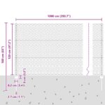vidaXL Plot s podperou Sivá – Obrázok 11