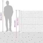 vidaXL Plot s podperou Sivá – Obrázok 13