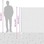 vidaXL Plotové stĺpy 22 ks U-kanál sivé 140 cm oceľ – Obrázok 13