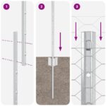 vidaXL Plotové stĺpy 22 ks U-Channel 150 cm hrdzavá oceľ – Obrázok 10