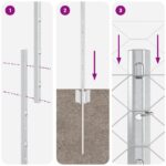 vidaXL Plotové stĺpy 22 kusov U-kanál 100 cm pozinkovaná oceľ – Obrázok 10