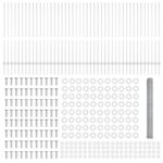 vidaXL Plotové stĺpy 22 ks U-kanál 140 cm pozinkovaná oceľ – Obrázok 5