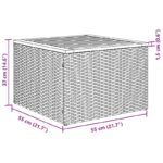 vidaXL 6-dielny záhradný pohovkový set s vankúšmi Béžový polyratan akácia – Obrázok 11