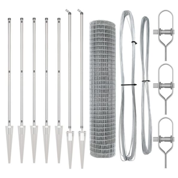 vidaXL Euro plot so 7 špičkovými stĺpikmi 1.6x10 m Pozinkovaná oceľ – Obrázok 4