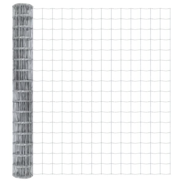 vidaXL Euro plot so 7 špičkovými stĺpikmi 1.6x10 m Pozinkovaná oceľ – Obrázok 6