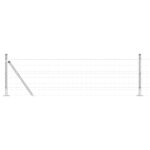 vidaXL Euro plot s 13 flanged posts 0.6x25 m pozinkovaná oceľ – Obrázok 2