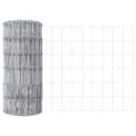 vidaXL Euro plot s 13 flanged posts 0.6x25 m pozinkovaná oceľ – Obrázok 6