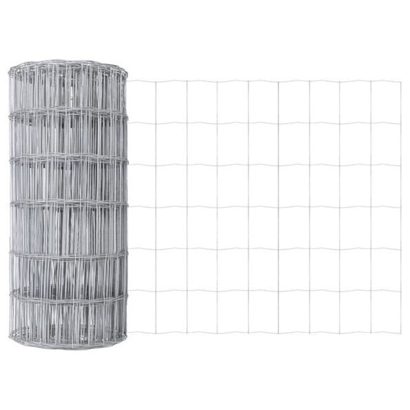 vidaXL Euro plot s 13 flanged posts 0.6x25 m pozinkovaná oceľ – Obrázok 6