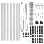 vidaXL poľný plot 0.8x25 m pozinkovaná oceľ – Obrázok 5