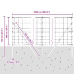 vidaXL Políčko 1x25 m pozinkovaná oceľ – Obrázok 12