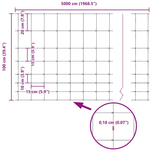 vidaXL Políčko 1x25 m pozinkovaná oceľ – Obrázok 13