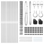 vidaXL Poľný plot 1x25 m Pozinkovaná oceľ – Obrázok 5