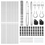vidaXL Field Fence 1.4x25 m Pozinkovaná oceľ – Obrázok 5