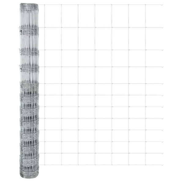 vidaXL Field Fence 1.4x25 m Pozinkovaná oceľ – Obrázok 6