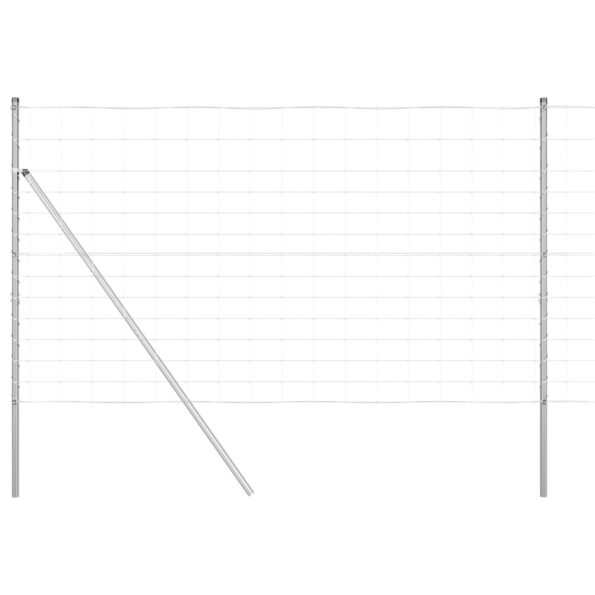 vidaXL Oplotenie poľa 1.4x25 m Pozinkovaná oceľ – Obrázok 2