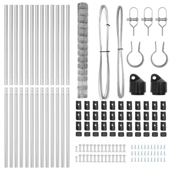 vidaXL Oplotenie poľa 1.4x25 m Pozinkovaná oceľ – Obrázok 5