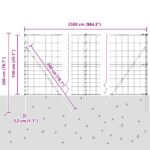 vidaXL Poľná ohrada 1.5x25 m Pozinkovaná oceľ – Obrázok 12