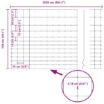 vidaXL Poľná ohrada 1.5x25 m Pozinkovaná oceľ – Obrázok 13